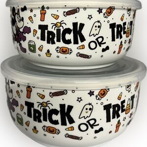 Disney Mickey and Friends Halloween Nesting Bowls with Pressure Release Lids